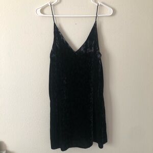 Zara TRF Black Velvet Tunic Tank Top Animal Print NWOT Size Medium